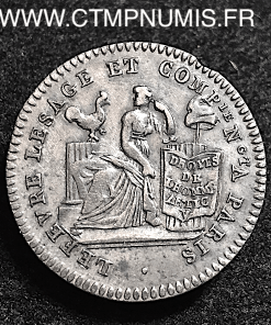 10 SOLS ARGENT LEFEVRE ET LESAGE 1792