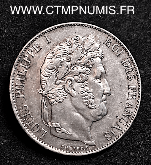 5 FRANCS ARGENT LOUIS PHILIPPE I° 1847 A PARIS