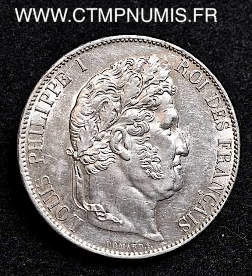 5 FRANCS ARGENT LOUIS PHILIPPE I° 1847 A PARIS