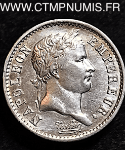 QUART DE FRANC ARGENT NAPOLEON I° TETE LAUREE 1807 A PARIS