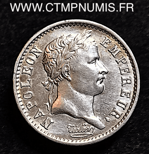 QUART DE FRANC NAPOLEON TETE LAUREE 1807 A