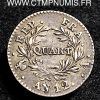 QUART FRANC BONAPARTE CONSUL AN 12 PARIS