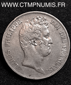 5 FRANCS LOUIS PHILIPPE SANS LE I° 1830 D LYON