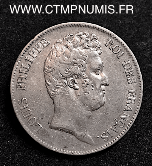 5 FRANCS LOUIS PHILIPPE SANS LE I° 1830 D LYON