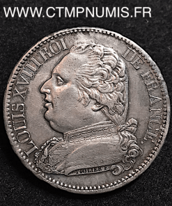 5 FRANCS LOUIS XVIII HABILLE 1814 LIMOGES