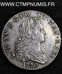 LOUIS XV PETIT LOUIS ARGENT 1720 M TOULOUSE