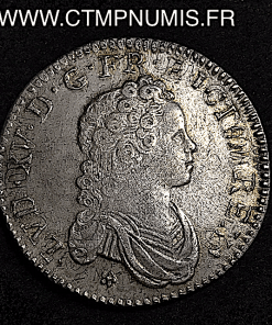 LOUIS XV 1/2 ECU VERTUGADIN 1716 M TOULOUSE