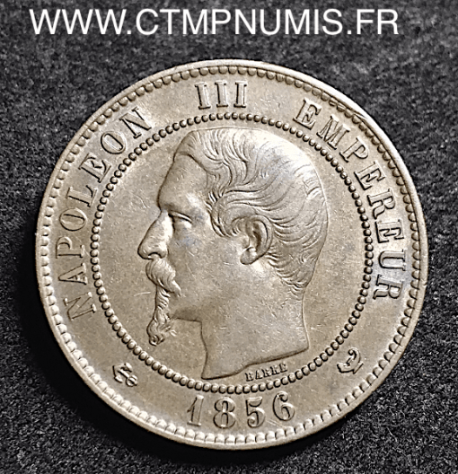 10 CENTIMES NAPOLEON III TETE NUE 1856 LILLE