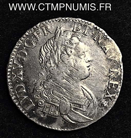 LOUIS XV 1/2 ECU FR.NAVARRE 1719 TOULOUSE