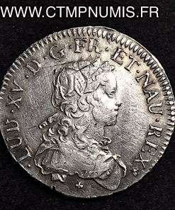 LOUIS XV 1/2 ECU DE FRANCE ARGENT 1721 M TOULOUSE