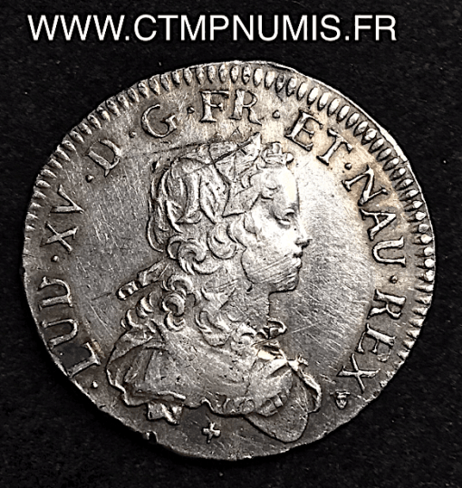 LOUIS XV 1/2 ECU DE FRANCE 1721 M TOULOUSE