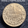 1 CENTIME DANIEL DUPUIS 1910 TTB