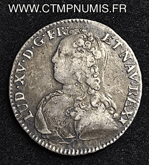 LOUIS XV 1/2 ECU ARGENT 1729 M TOULOUSE