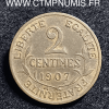 2 CENTIMES DANIEL DUPUIS 1907