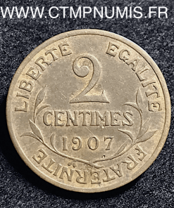 2 CENTIMES DANIEL DUPUIS 1907