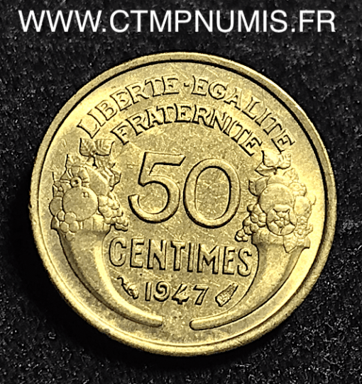 50 CENTIMES MORLON 1947 TTB+/SUP