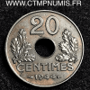 20 CENTIMES FER 1944 TTB+