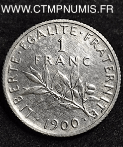 1 FRANC SEMEUSE ARGENT 1900 TTB+