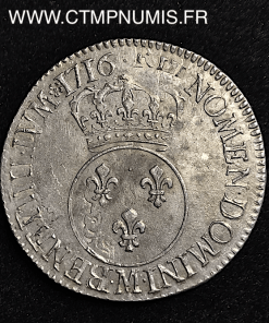 LOUIS XV ECU VERTUGADIN 1716 M TOULOUSE