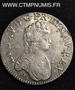 LOUIS XV ECU VERTUGADIN 1716 M TOULOUSE 