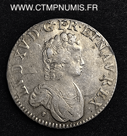 LOUIS XV ECU VERTUGADIN 1716 M TOULOUSE