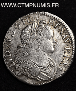 LOUIS XV ECU FRANCE NAVARRE 1718 TOULOUSE