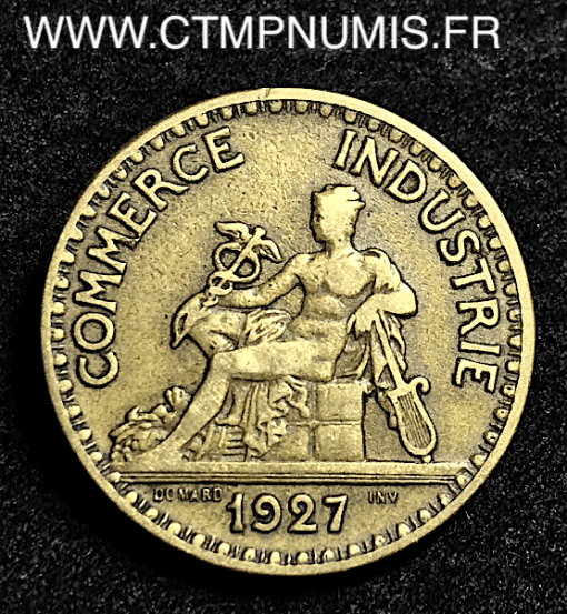 2 FRANCS DOMARD CHAMBRES COMMERCE 1927