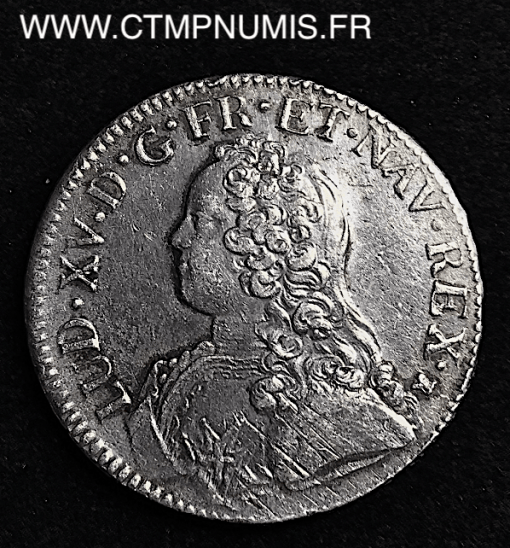LOUIS XV ECU ARGENT 1726 M TOULOUSE