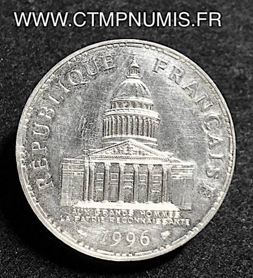 100 FRANCS ARGENT PANTHEON 1996 SUP RARE