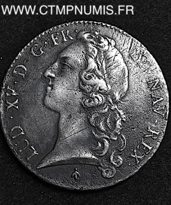 LOUIS XV ECU BANDEAU 1764 TOULOUSE ABEILLE