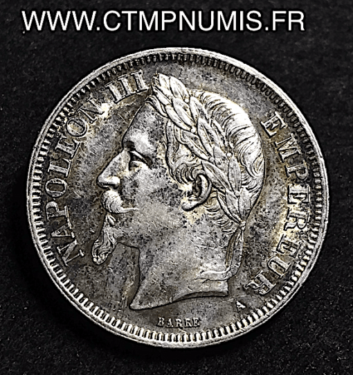 2 FRANCS NAPOLEON III TETE LAUREE 1869  PARIS