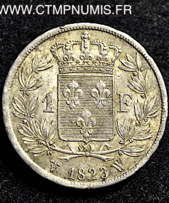  FRANC ARGENT LOUIS XVIII 1823 W LILLE SUP