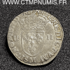 HENRI III 1/4 ECU ARGENT 1587 M TOULOUSE