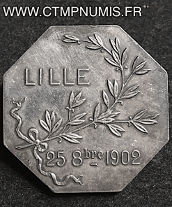 JETON ARGENT CAISSE D'EPARGNE DE LILLE 1902