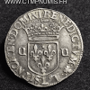 LOUIS XIV 1/4 ECU ARGENT 1649 L BAYONNE TTB