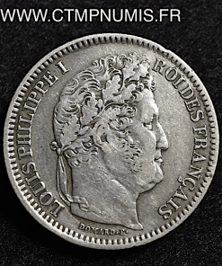 2 FRANCS ARGENT LOUIS PHILIPPE I° 1834 A PARIS