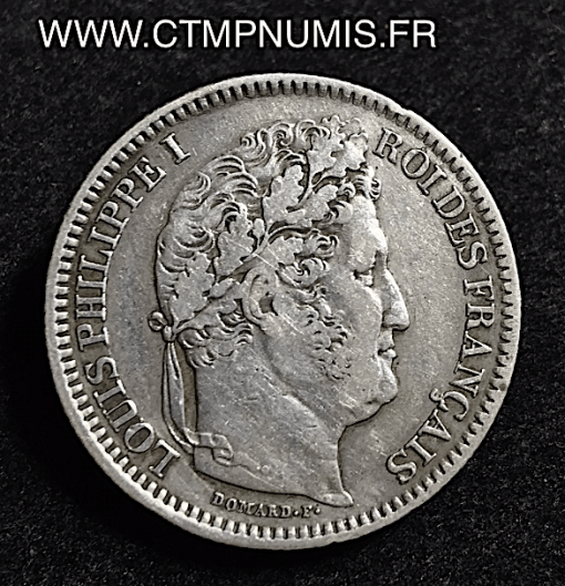 2 FRANCS ARGENT LOUIS PHILIPPE I° 1834 A PARIS