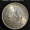 1 FRANC ARGENT SEMEUSE 1899 SPL