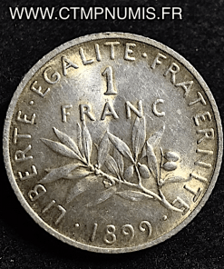 1 FRANC ARGENT SEMEUSE 1899 SPL