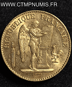 20 FRANCS OR GENIE III° REPUBLIQUE 1892 A PARIS