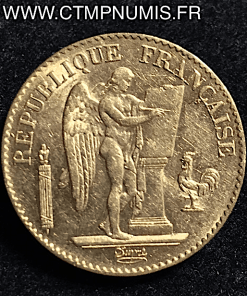 20 FRANCS OR GENIE III° REPUBLIQUE 1894 A PARIS