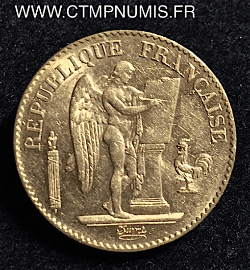 20 FRANCS OR GENIE III° REPUBLIQUE 1894 A PARIS