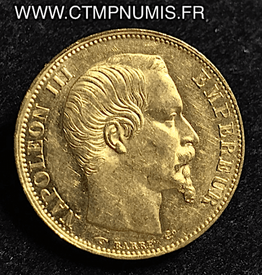 20 FRANCS OR NAPOLEON III 1858 A PARIS SUP