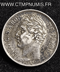 1/2 FRANC ARGENT CHARLES X 1827 A PARIS