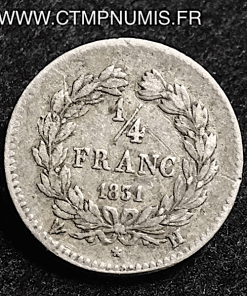 1/4 FRANC LOUIS PHILIPPE 1831 H LA ROCHELLE