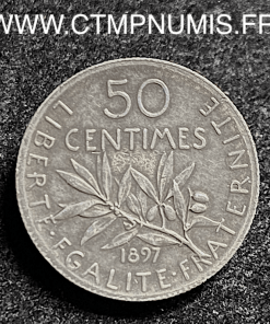 50 CENTIMES ARGENT SEMEUSE 1897