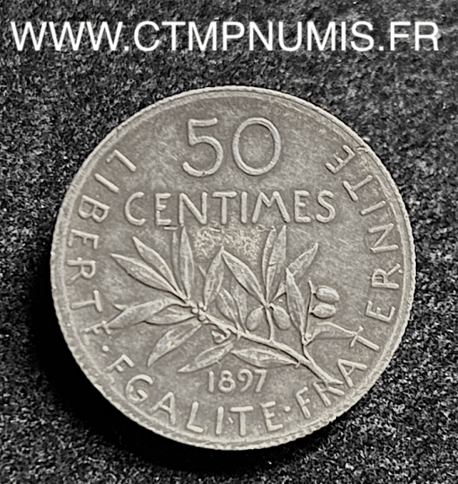 50 CENTIMES ARGENT SEMEUSE 1897