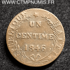 HAITI REPUBLIQUE 1 CENTIME 1846 TTB