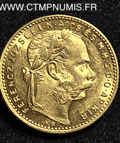 HONGRIE 20 FRANCS 8 FORINT OR 1888