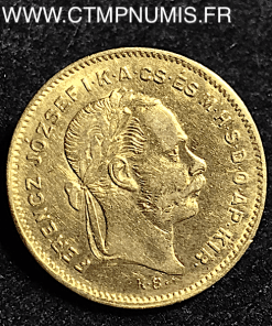 HONGRIE 10 FRANCS 4 FORINT OR FRANCOIS 1878